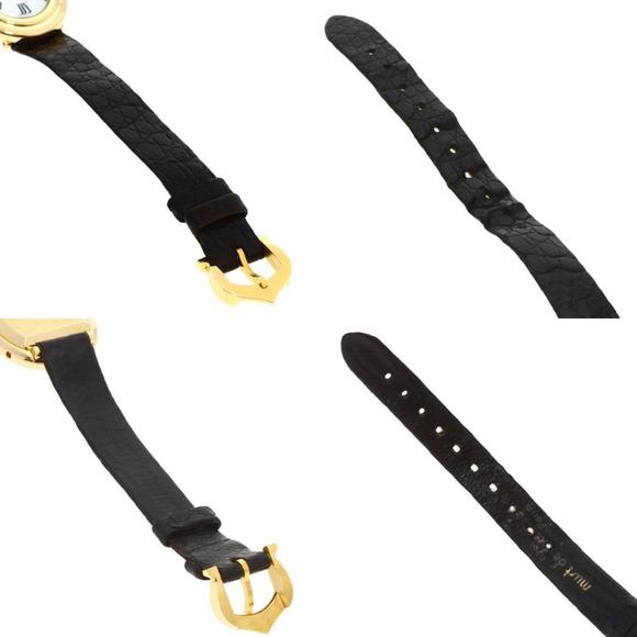 Cartier Baignoire Manufacturer Complete Watch K18 Yellow Gold/Leather Ladies ... - Picture 7 of 10